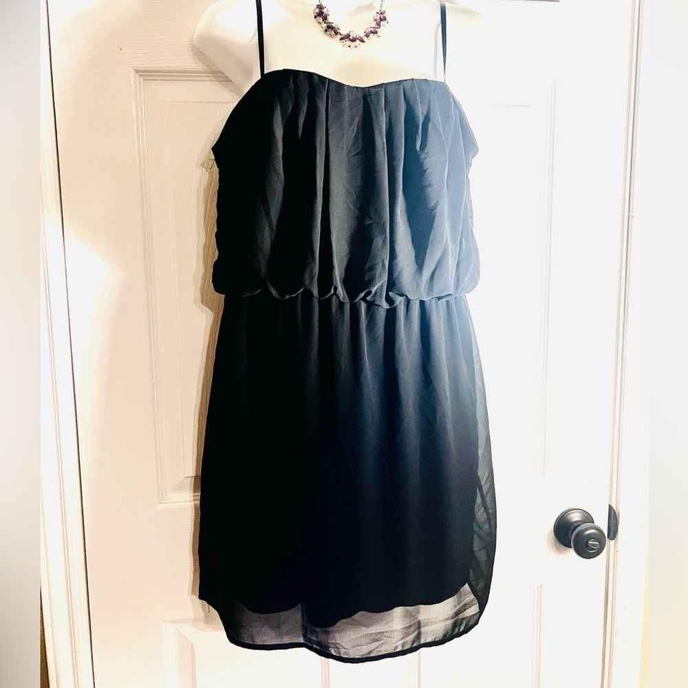 ✨ Cute Strapless Black Dress Size Large from City Triangle